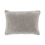 silver heirloom velvet 14x20 pillow