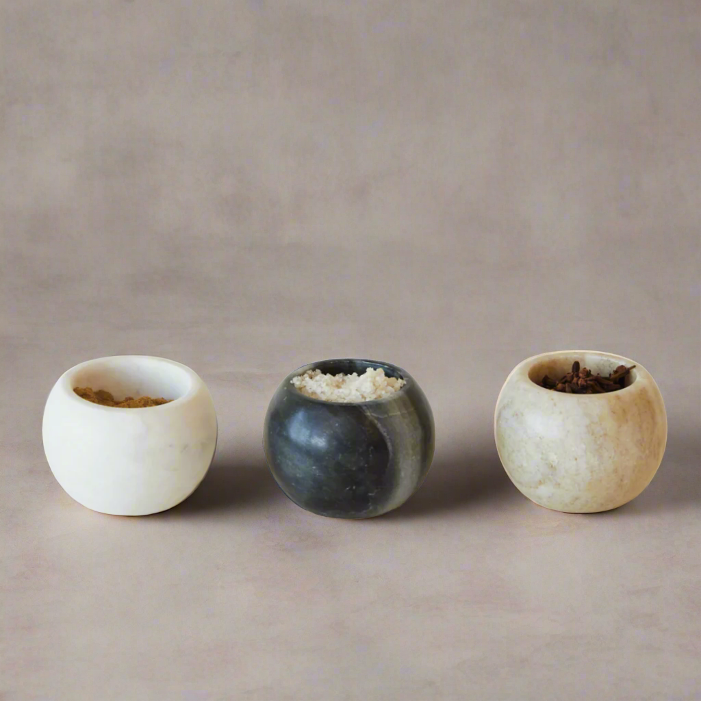 sphere Marble Pinch Pot, 3 Colors