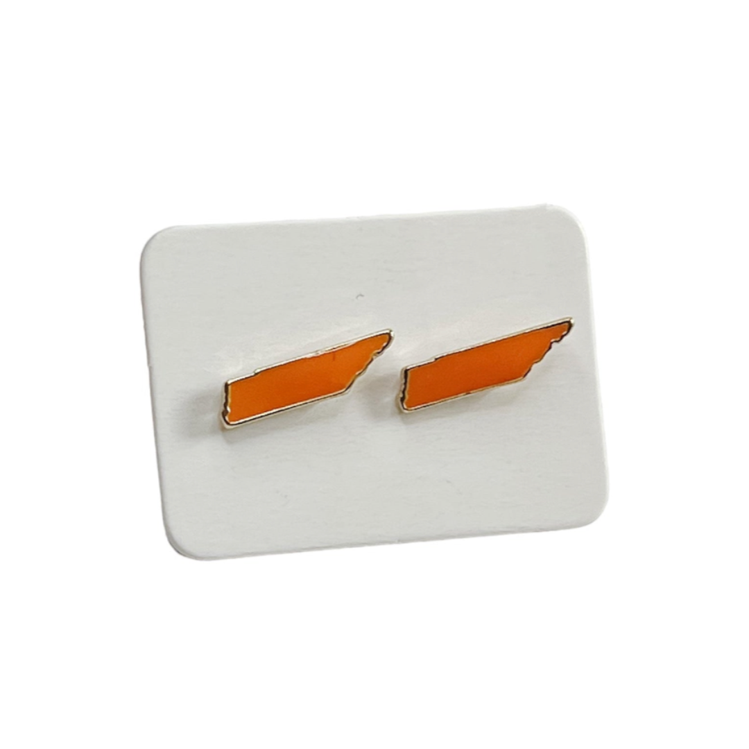 orange state of tn stud earrings