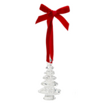 chunky glass christmas tree ornament