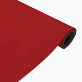 Roll of red paper on a white background