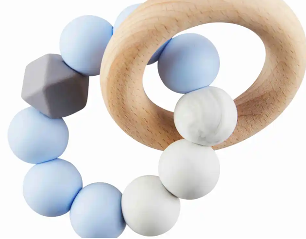 Silicone + Wood Teether - Danshire Market and Design 