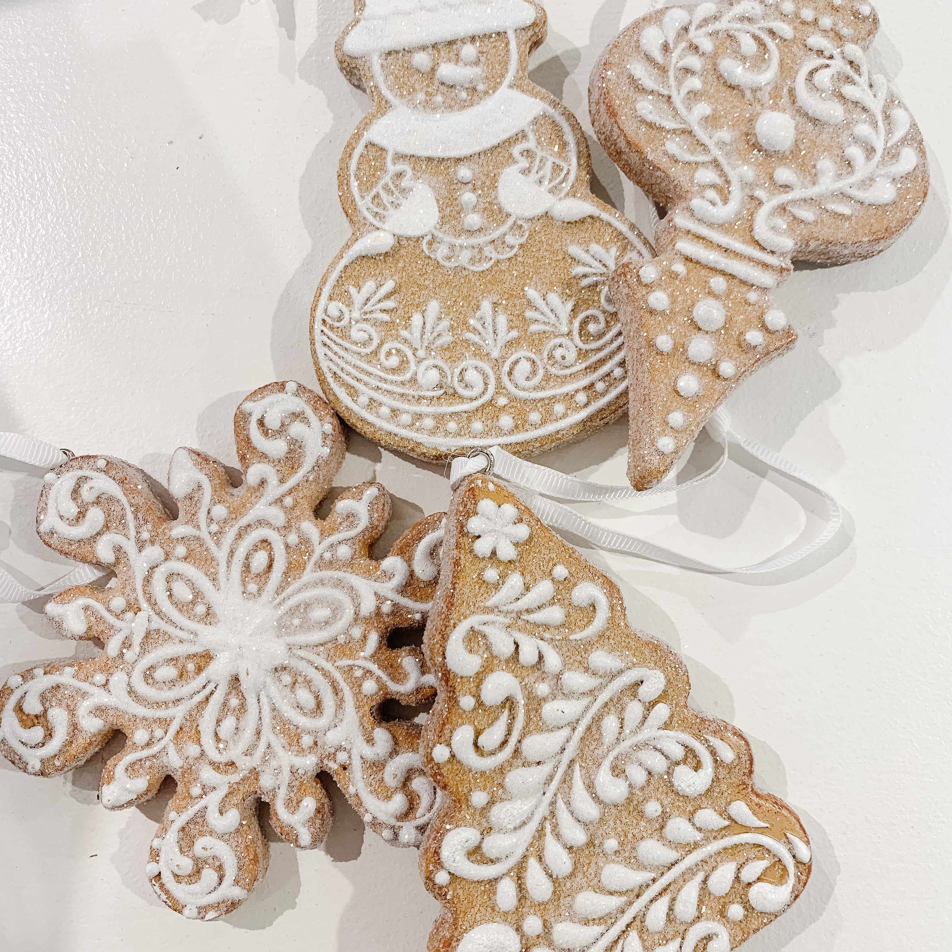 Ornament, Glittered Gingerbread - Danshire Market and Design 