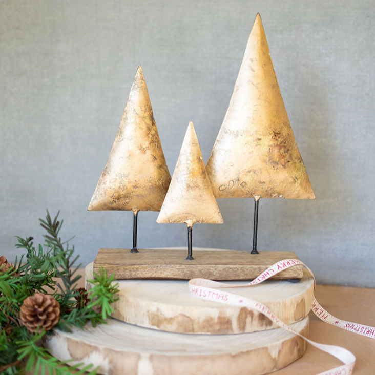 Christmas Trees on Wooden Base - Danshire Market and Design 