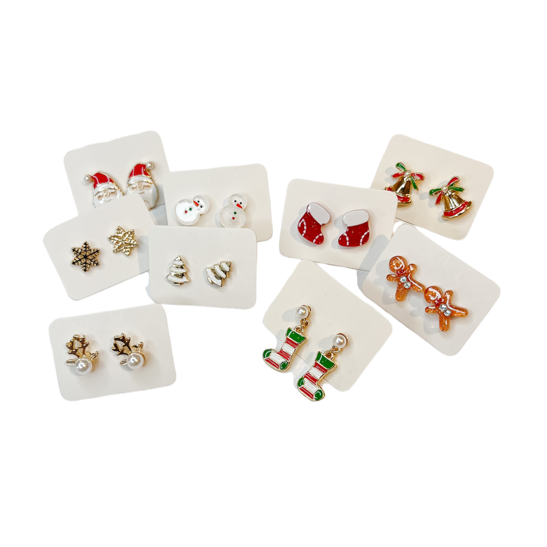 Earrings, Christmas Studs - Danshire Market and Design 