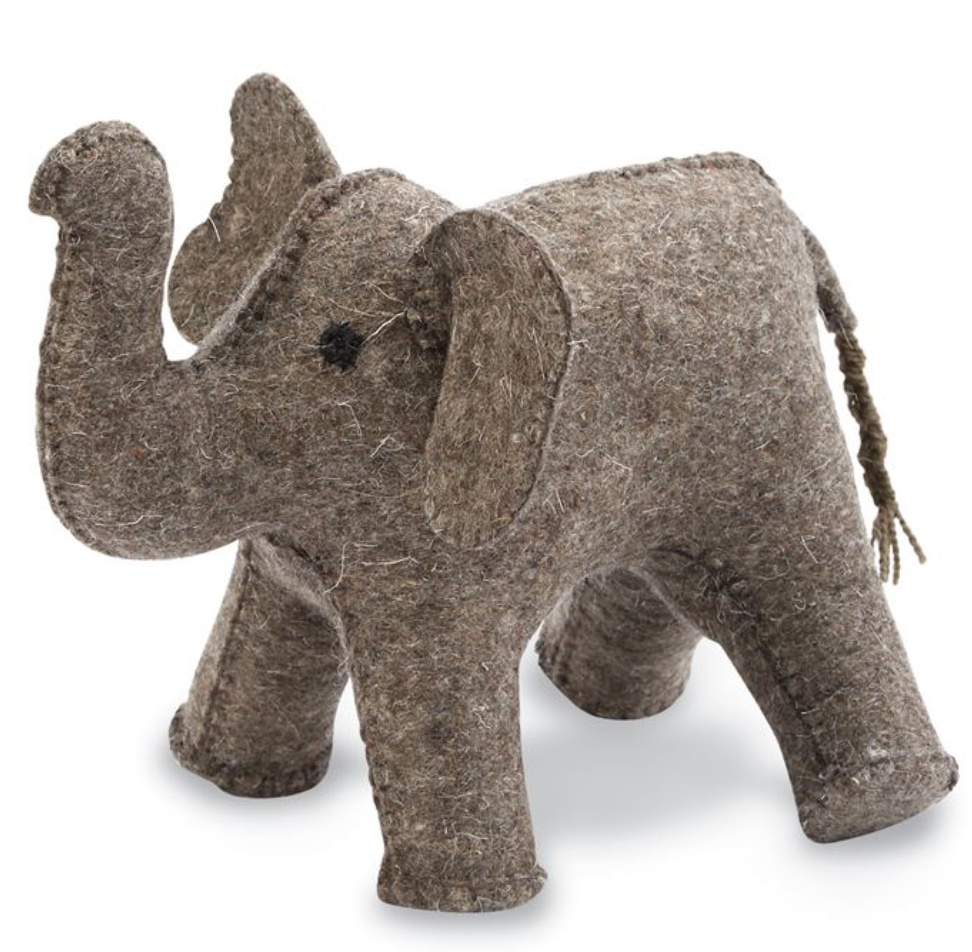 Bookend, Elephant - Danshire Market and Design , baby elephant bookend or door stop