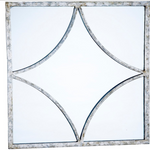 Mirror, Jessie - Danshire Market and Design , diamond metal mirror with a silver finish. Buy 1 or make a wall collage with 4! the possibilities are endless!   Dimensions: 18" SQ