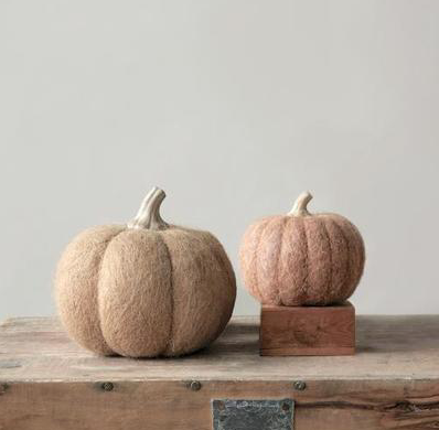 Pumpkin, Felt, Wool - Danshire Market and Design 