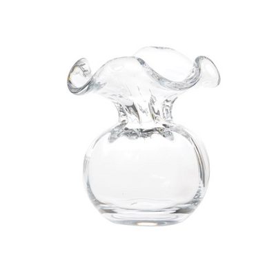Hibiscus Glass Vase - Clear - Danshire Market and Design 