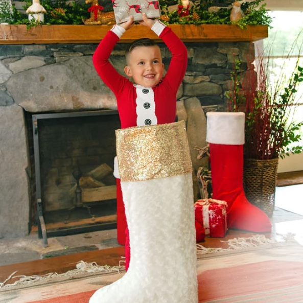 Standing Stocking, Gold & Fur - Danshire Market and Design 