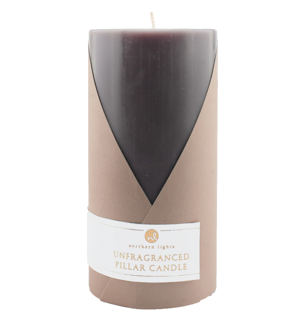 Unfragranced Candle Pillar - Barnwood - Danshire Market and Design 