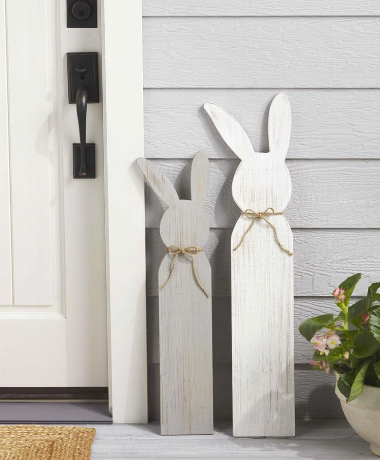 Bunny Wood Plank Decor - Danshire Market and Design 