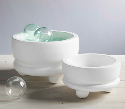 White Footed Bowl - Danshire Market and Design 