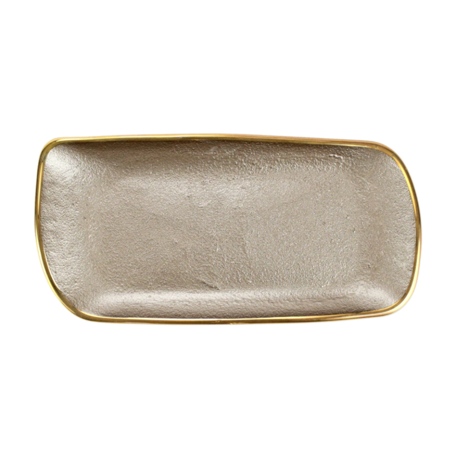 Metallic Glass Tray - Danshire Market and Design 