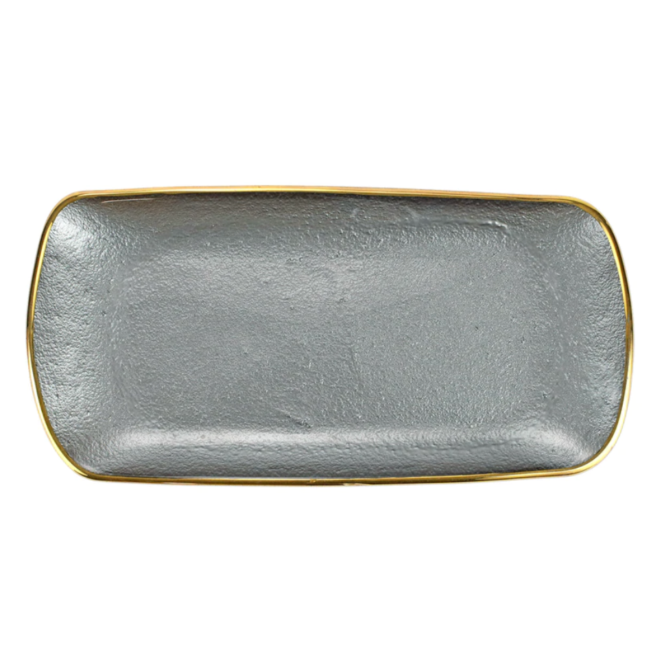 Metallic Glass Tray - Danshire Market and Design 