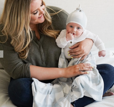 Swaddle Blanket, French Gingham - Danshire Market and Design 