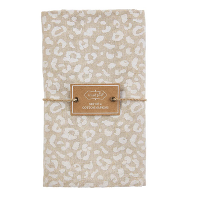 Napkins, Cheetah - Set of Four - Danshire Market and Design 