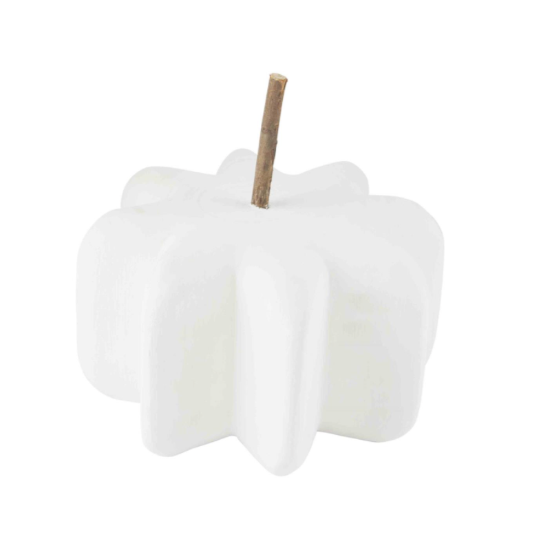 White Wooden Pumpkin - Danshire Market and Design 
