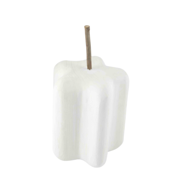 White Wooden Pumpkin - Danshire Market and Design 