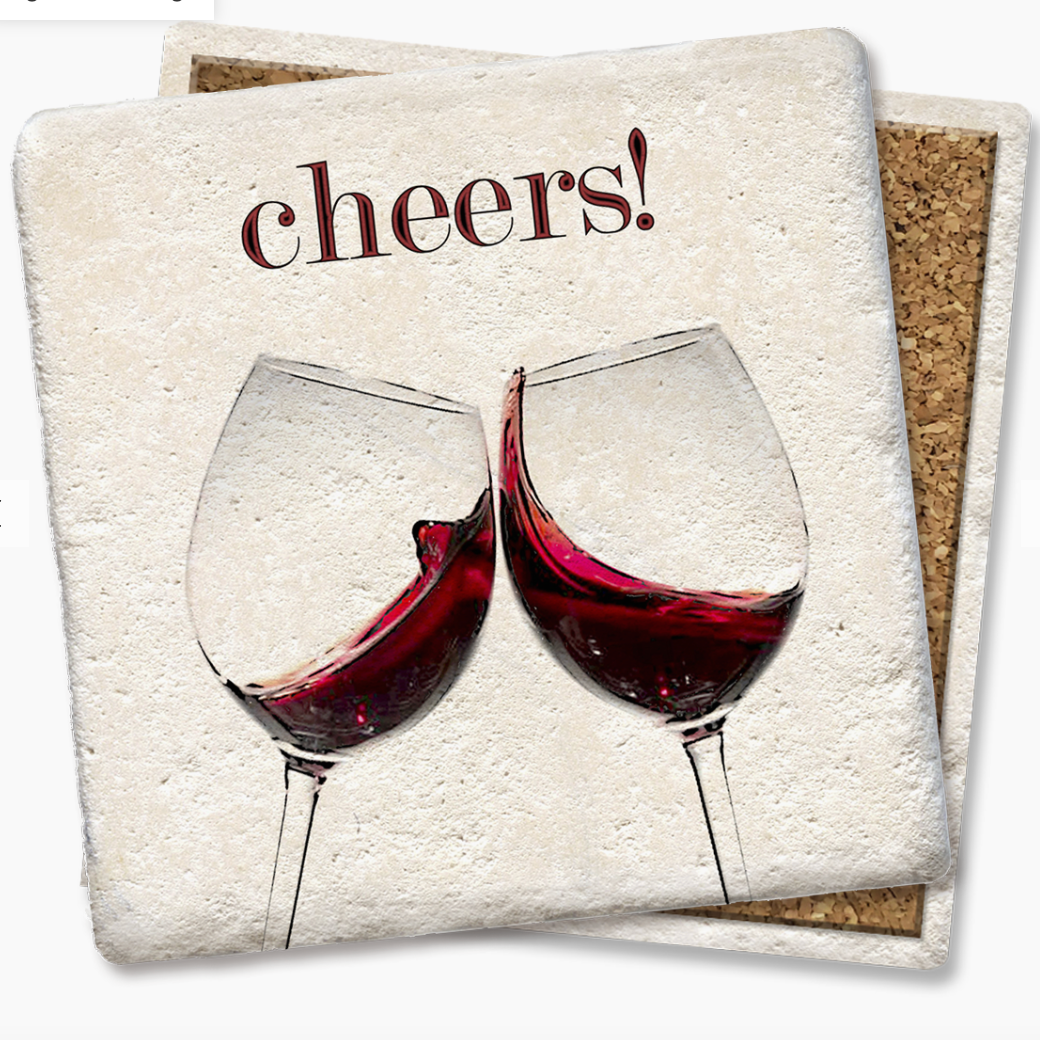 Cheers Red Wine, Coaster - Danshire Market and Design 