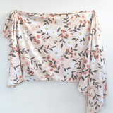 Swaddle Blanket, Peach Posey - Danshire Market and Design 