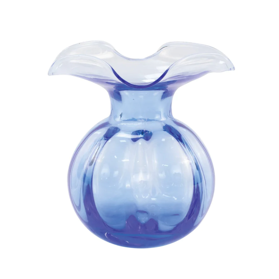 Hibiscus Glass Vase - Cobalt - Danshire Market and Design 