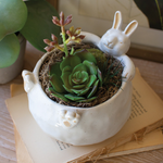 Planter, Ceramic Bunny - Danshire Market and Design 