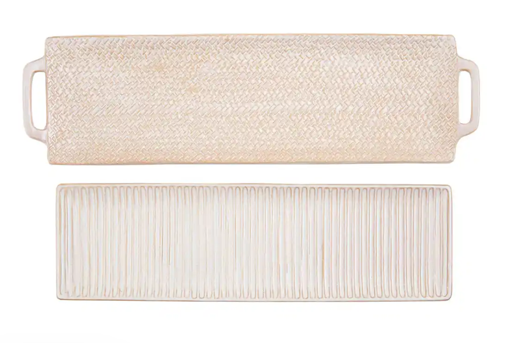 stoneware serving tray