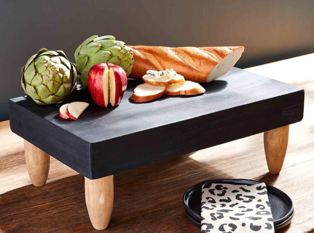 Black Footed Serving Board