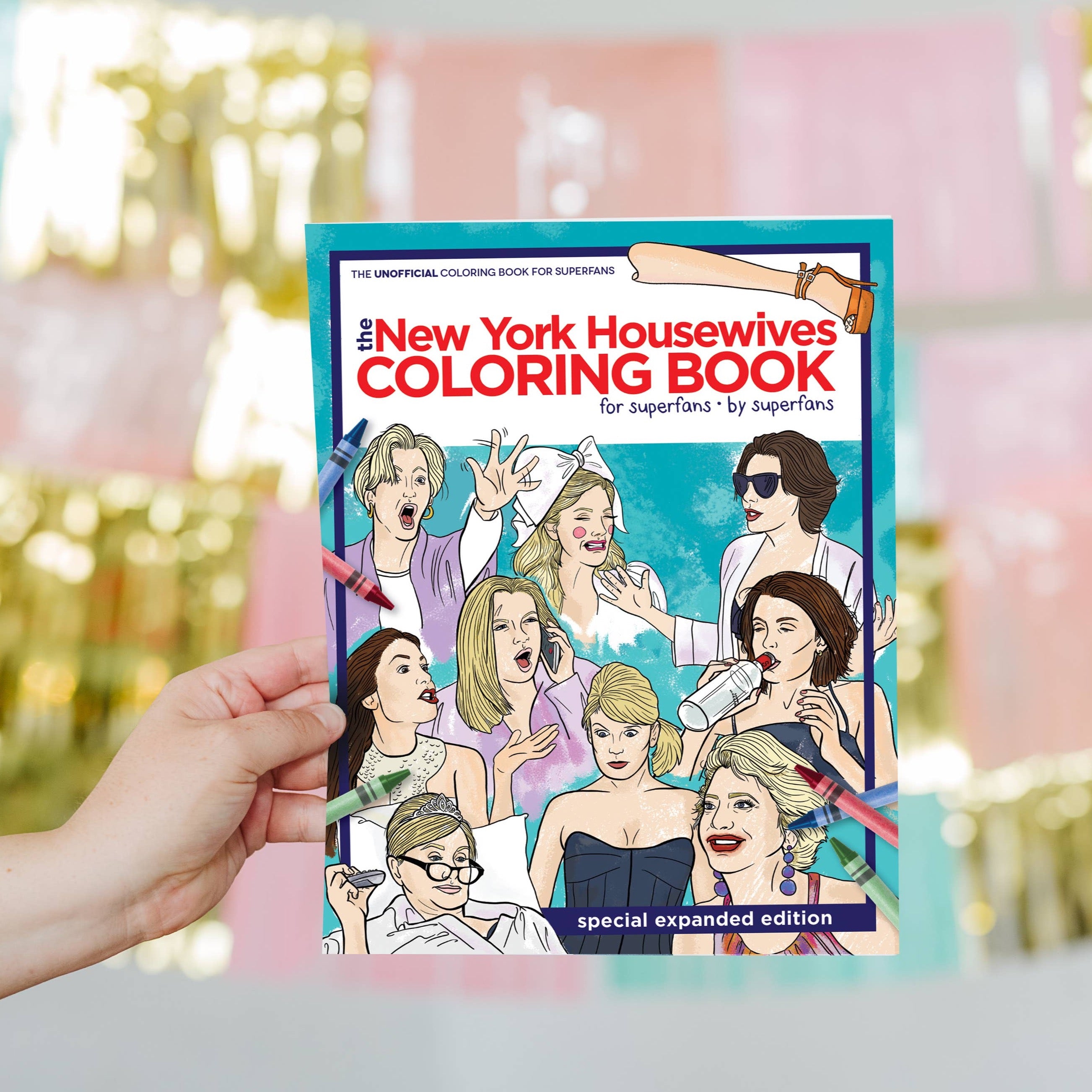 Coloring Book, RHONY - Danshire Market and Design, coloring book for Bravo TV show RHONY