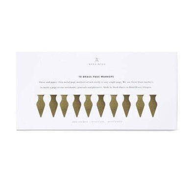 Brass Page Markers - Danshire Market and Design 