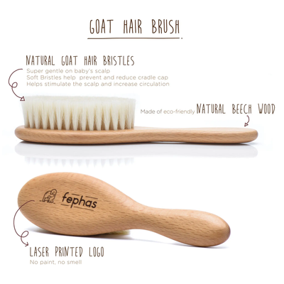 Baby Wooden Hair Brush - Danshire Market and Design 