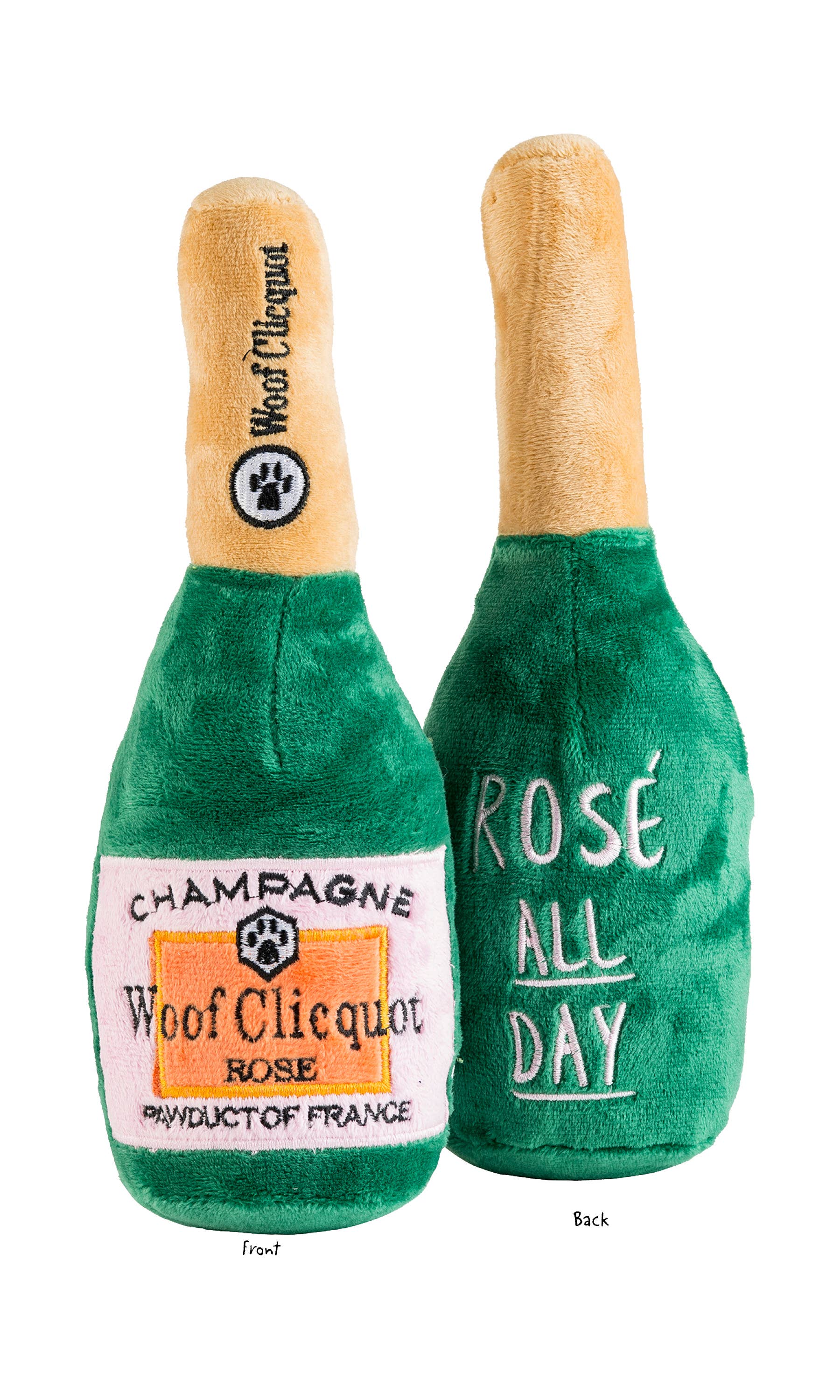 Woof Clicquot Rose Champagne Bottle - Danshire Market and Design 