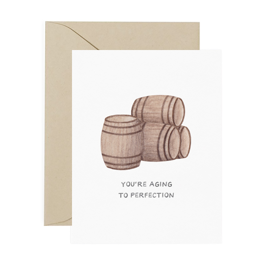 Card, Aging to Perfection - Danshire Market and Design 