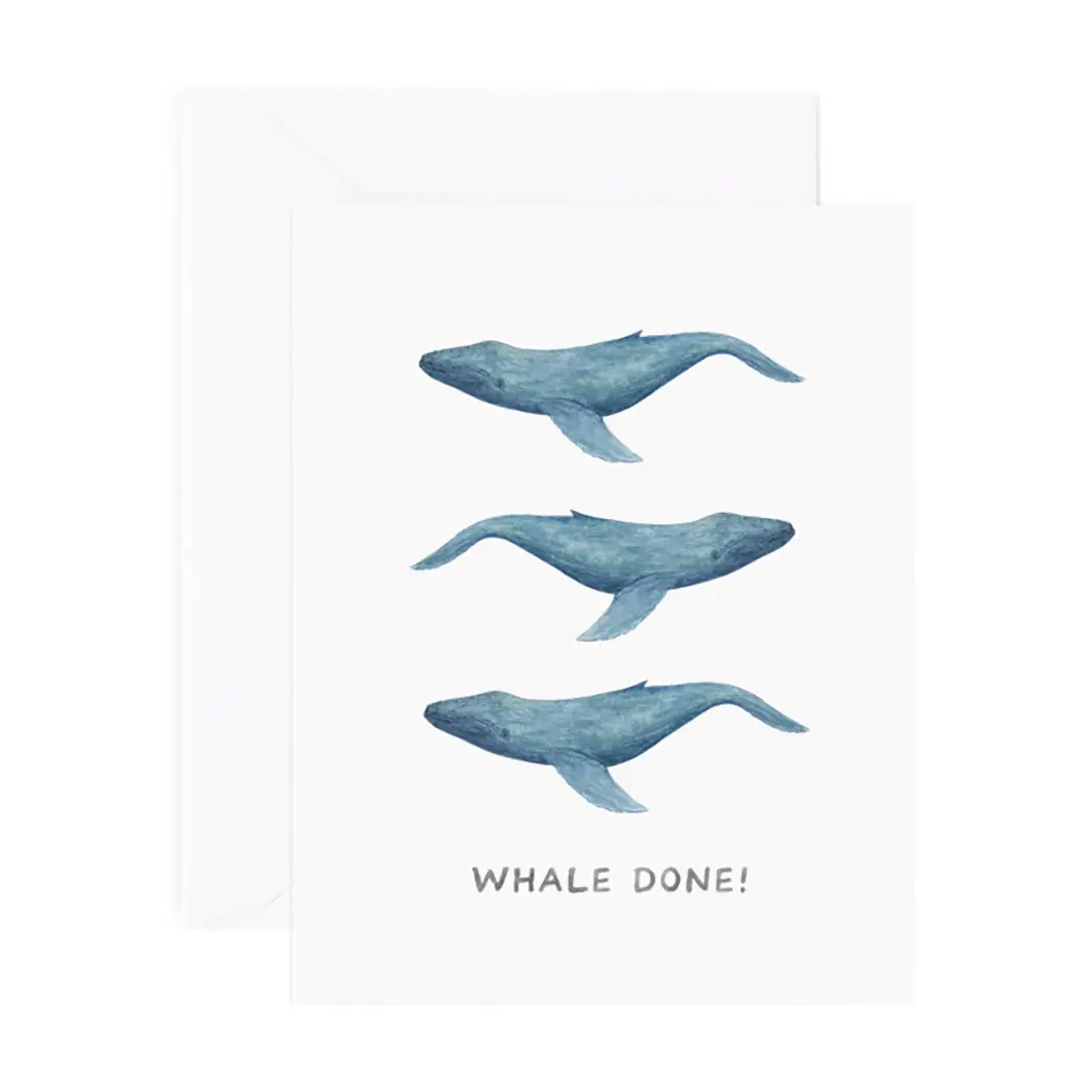 Card, Whale Done (Congrats) - Danshire Market and Design 