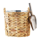 Water Hyacinth Ice Bucket Set with scoop