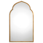 Mirror, Kenitra - Danshire Market and Design , Moroccan inspired design crafted from forged metal, hand finished in a rich antiqued gold.  Dimensions: 24"W x 40"H x 1"D