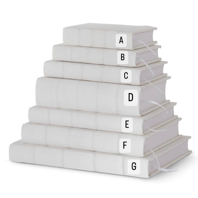 White Canvas Journals - Danshire Market and Design 