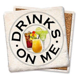 Drinks on Me, Coaster - Danshire Market and Design , tipsy coaster