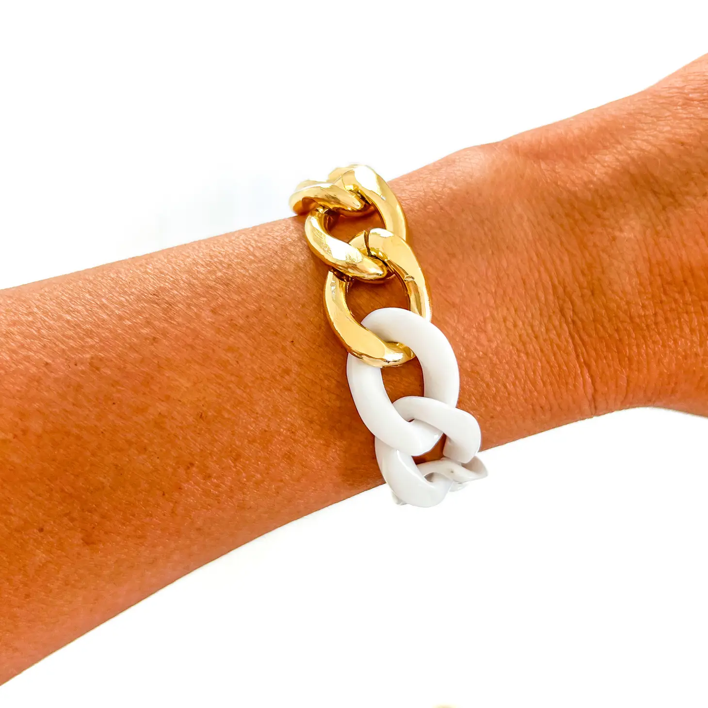 Bracelet, Acrylic Chain Link Duo - Danshire Market and Design 
