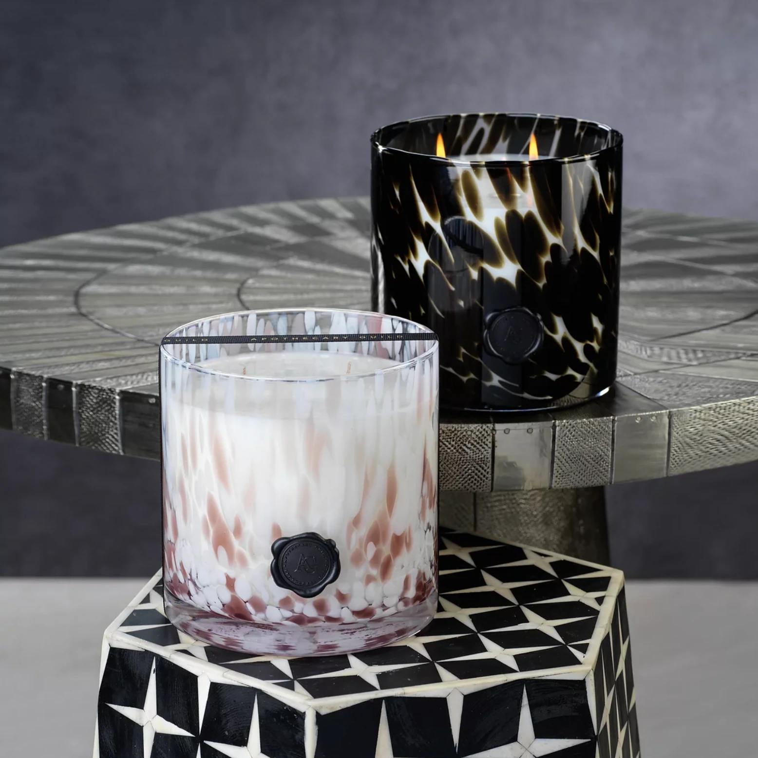 5 wick apothecary guild candle, three fragrances
