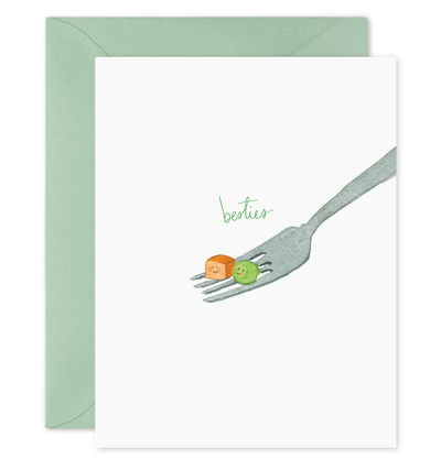Card, Besties Peas + Carrot - Danshire Market and Design 