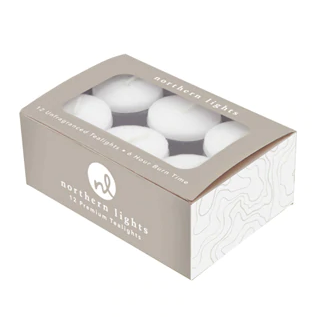 Unfragranced Tealight - Set of 12 - Danshire Market and Design 