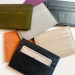 Leather Card Holder, small wallet, multiple colors