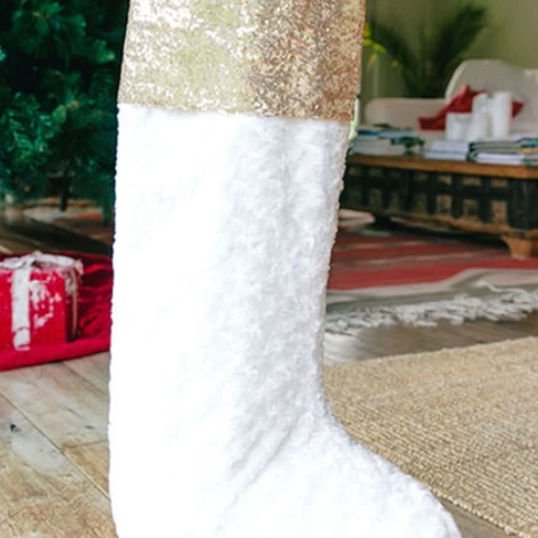 Standing Stocking, Gold & Fur - Danshire Market and Design 