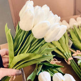 Mini Tulip Bundle - Danshire Market and Design , feel and look real! The Mini Tulip Bundles are sold in a bundle of twelve.   Available in Multiple Colors: White, Blue, Light Peach, and Light Purple
